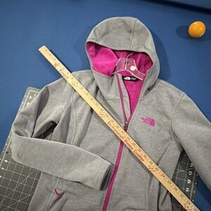 The North Face Shelbe Raschel Jacket Women's S Gray / Pink Logo Lining Hooded
